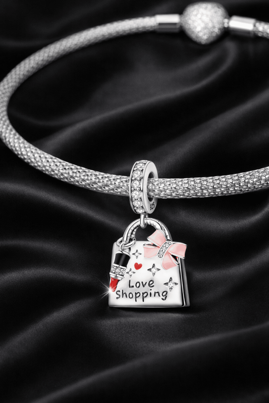 Lipstick Shopping Duo Charm