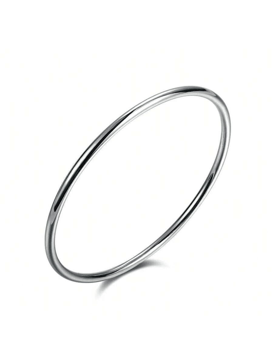 Celeste Silver Bangle