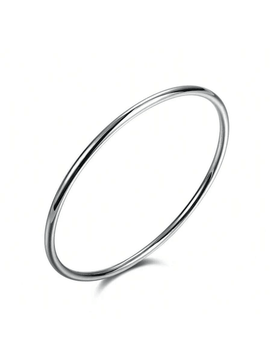 Celeste Silver Bangle