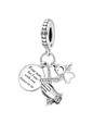 Silver Plated Angel Cross Charm