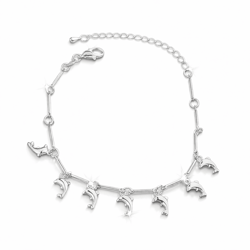 Ocean’s Whisper Dolphin Bracelet