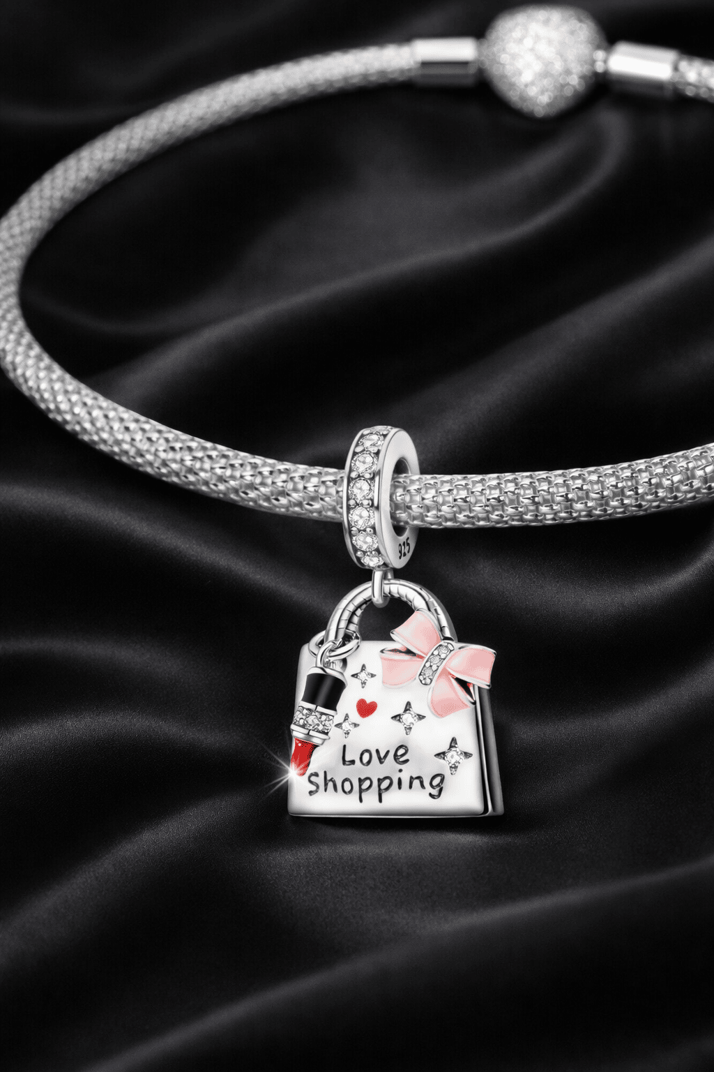 Lipstick Shopping Duo Charm