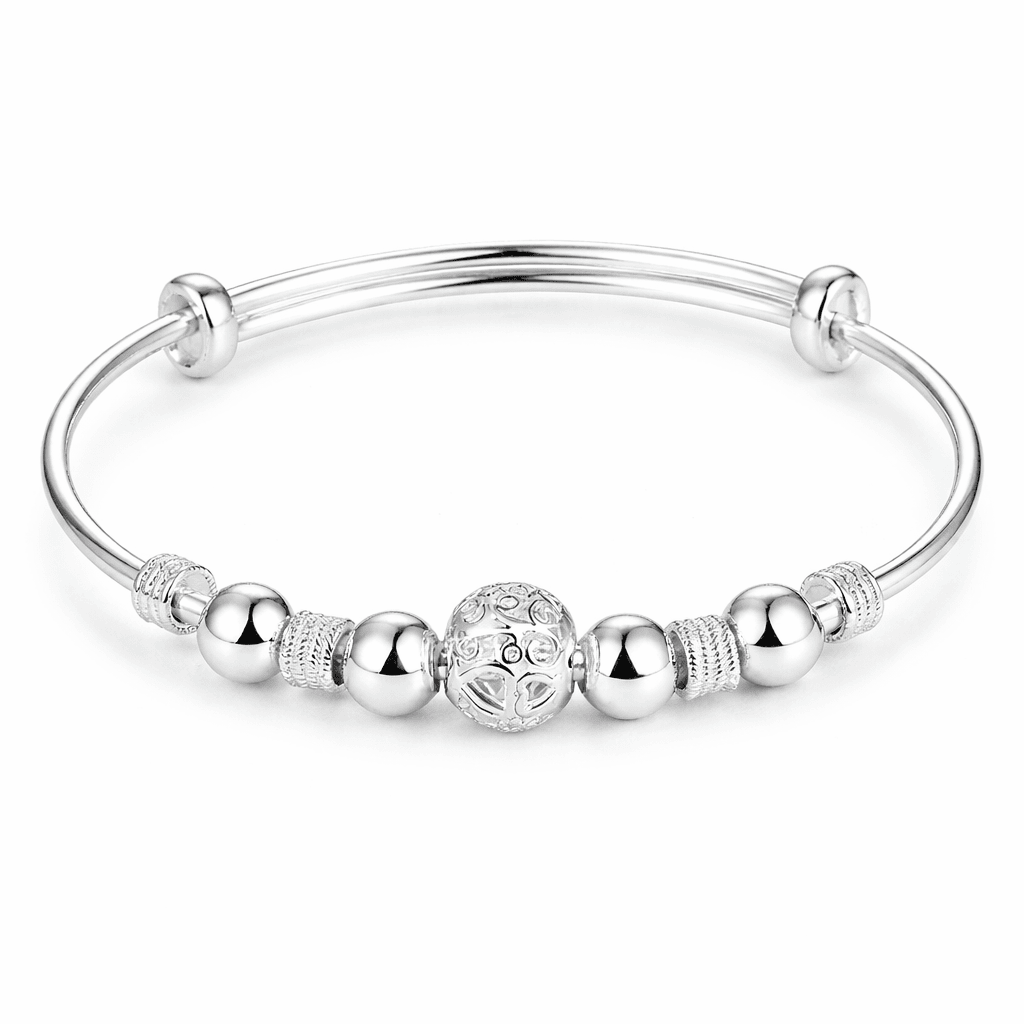 Silver Beads Bangle