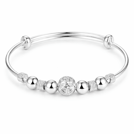 Silver Beads Bangle