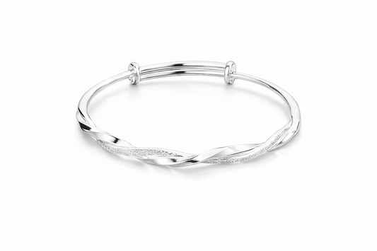 Adjustable Twist of Elegance bangle