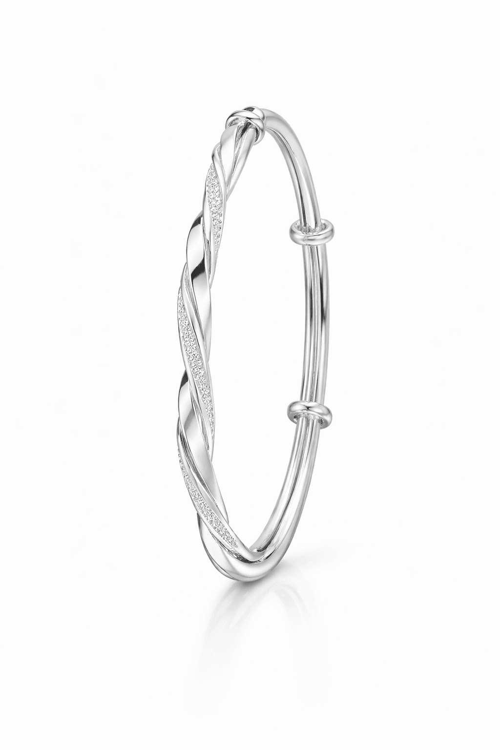 Adjustable Twist of Elegance bangle