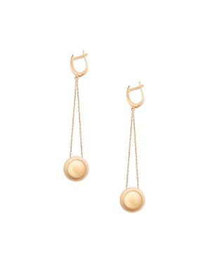 Minimalist gold drop earrings