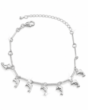 Ocean’s Whisper Dolphin Bracelet